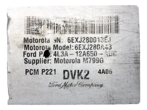 Pcm Computadora Ford F150 5.4l A/t 2004-2006 4l3a-12a650-adc