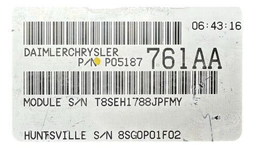 Computadora Chrysler Pt Cruiser 2.4l 07-09 P05187761aa P3