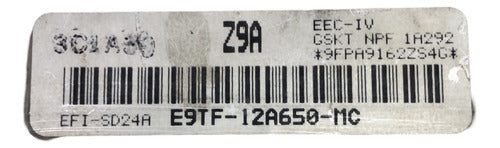 Computadora Ford Aerostar 3.0l 1989 E9tf-12a650-mc