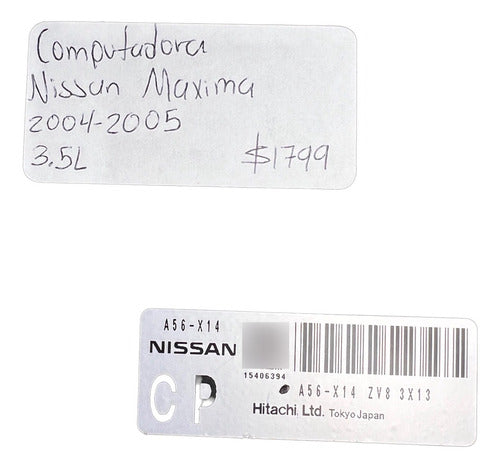 Computadora Nissan Maxima 3.5l 04-05 A56-x14 Zv8 (cp)