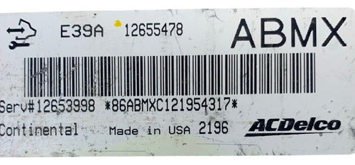 Computadora Buick Lacrosse 3.6l 2013 12655478 (abmx)