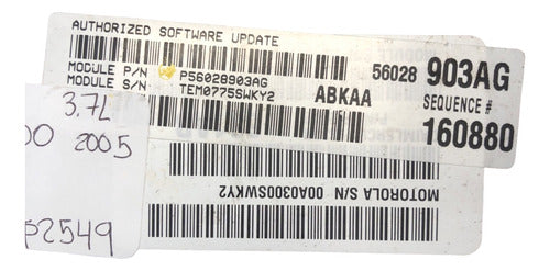 Computadora Dodge Ram 1500 3.7l 2005 P56028903ag