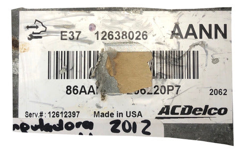 Computadora Chevrolet Malibu 2.4l A/t 2012 12638026 (aann)