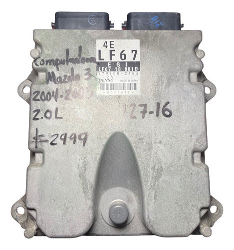 Computadora Mazda 3 2.0l 04-05 Lf67 18 881d