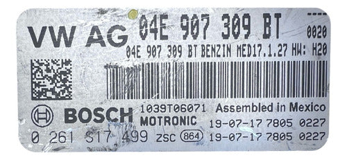 Computadora Vw Jetta 1.4l A/t 19-20 04e 907 309 Bt