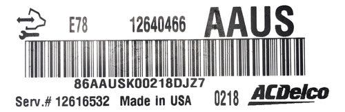 Computadora Chevrolet Silverado 6.0l 2011 12640466 (aaus)