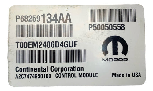 Computadora Dodge Dart 2.0L 2015-2016 P68259134AA