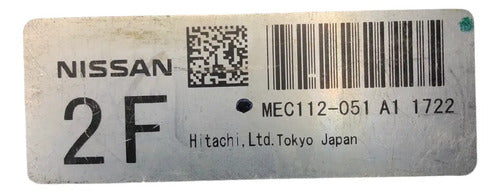 Computadora Nissan Altima 2.5l A/t 10-11 Mec112-051 A1 (2f)