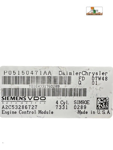 Pcm Computadora Jeep Compass 2.4l A/t 07-10 P68027208ac