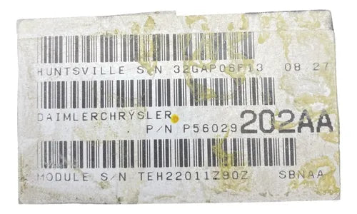 Pcm Computadora Dodge Durango 4.7l 2002 P56029202aa P1