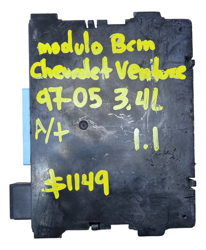 Módulo Bcm Chevrolet Venture 3.4l A/t 1997-2005 10427832