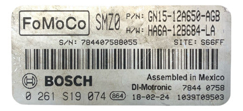 Computadora Ford Ecosport 1.0l 2018-2021 Gn15-12a650-agb