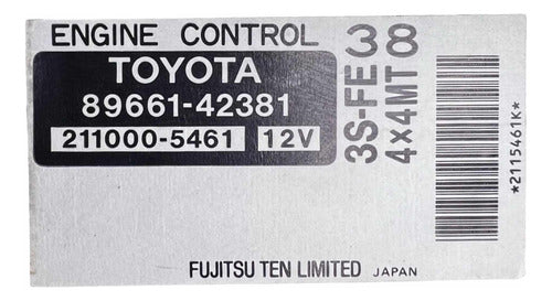 Computadora Toyota Rav4 2.0l M/t 1998 4x4 89661-42381