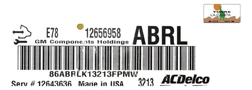 Computadora Chevrolet Sonic 1.8l A/t 2014 12656958 (abrl)