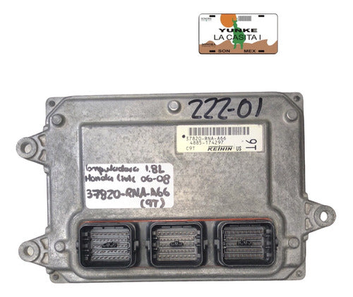 Computadora Honda Civic 1.8l 06-08 37820-rna-a66 (9t)