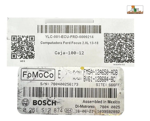 Pcm Ford Focus 2.0l 13-18 Fm5a-12a650-adb