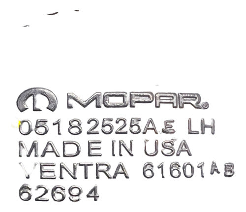 Calavera LH ORIGINAL Chrysler 200 2011-2014 05182525AE