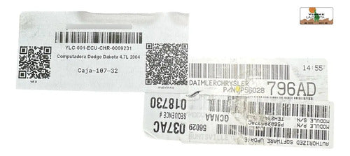 Computadora Dodge Dakota 4.7l 2004 P56028796ad