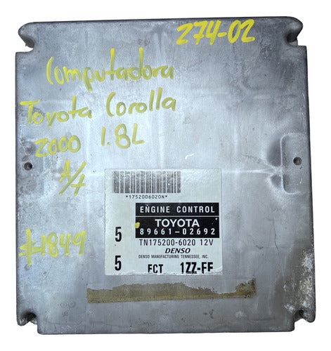 Computadora Toyota Corolla 1.8l A/t 2000 89661-02692