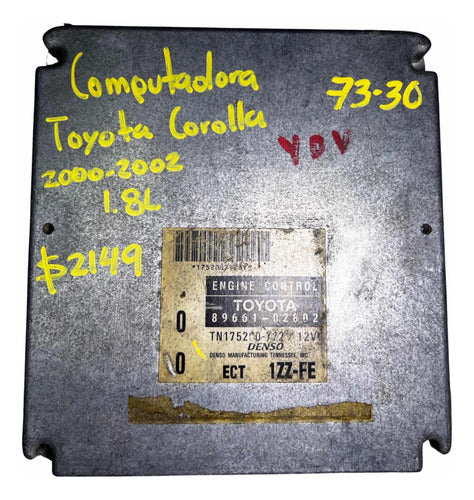 Computadora Toyota Corolla 1.8l 00-02 89661-02802