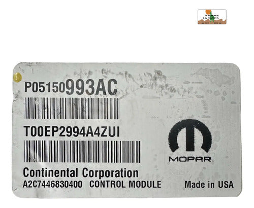 Computadora Chrysler 200 2.4l 2015 P05150993ac