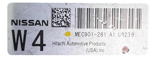 Pcm Computadora Nissan Versa 1.8l 10-11 Mec901-281 A1 (w4)