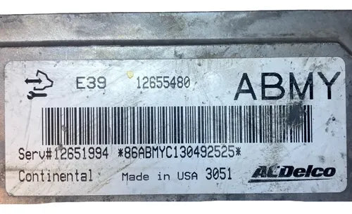 Pcm Computadora Chevrolet Impala 3.6l 12-13 12655480 Abmy P4