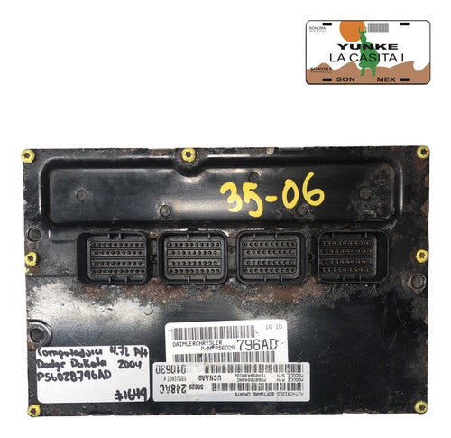 Computadora Dodge Ram 4.7l A/t 2004 P56028796ad