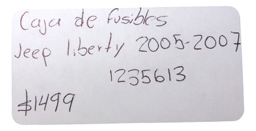 Caja De Fusibles Jeep Liberty 2005-2007 1235613