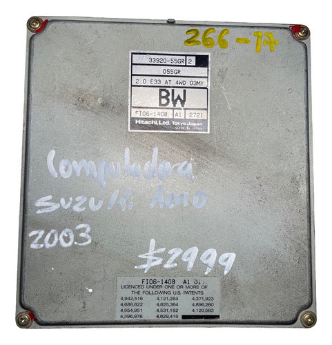 Computadora Suzuki Aerio 2003 33920-55gr (bw)