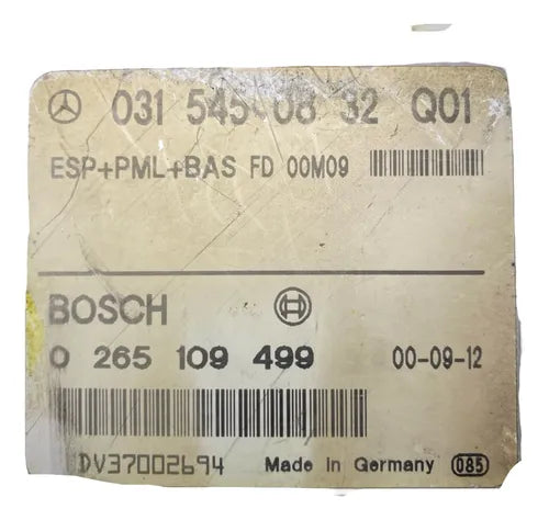Computadora(módulo) Mercedes Abs 1999 Diesel 0 265 109 499