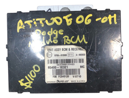 Módulo BCM Dodge Attitude 06-11 95400-1E321