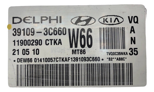 Computadora Kia Sedona 3.5l 11-12 39109-3c660 (w66)