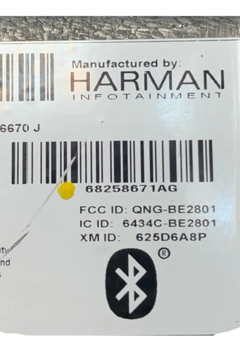 Estéreo Dodge Ram 1500 13-16 68258671ag