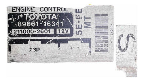 Computadora Toyota Tercel 1.5l M/t 95-96 89661-16341
