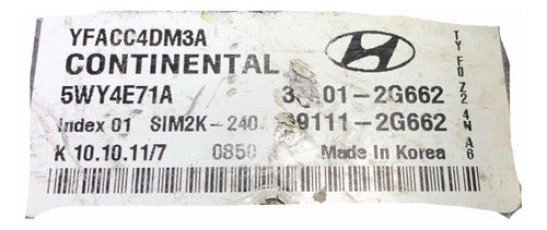 Computadora Hyundai Sonata 2011-2014 2.4l 39101-2g662
