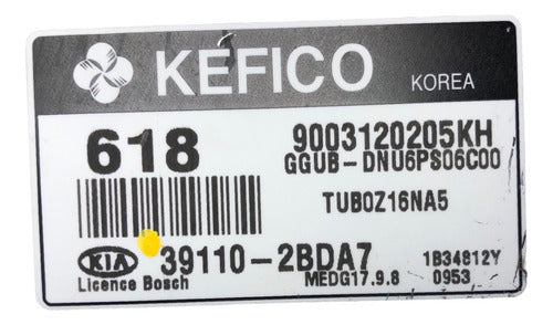 Computadora Kia Rio 1.6l A/t 12-13 39110-2bda7