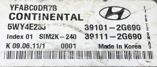 Pcm Computadora Hyundai Sonata 2.0l 2011-2014 39101-2g690