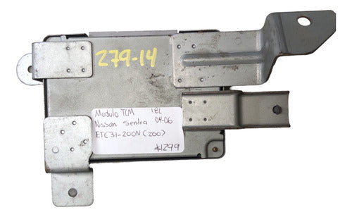 Modulo Tcm Nissan Sentra 1.8l 04-06 Etc31-200n (200)