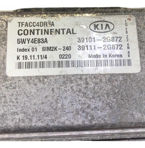 Computadora Kia Optima 2.4l A/t 2011-2013 39101-2g872