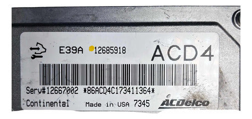 Pcm Computadora Chevrolet Impala 2017-2019 12685918 (acd4)