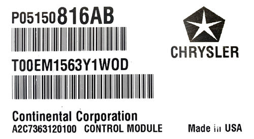 Computadora Jeep Grand Cherokee 5.7l 14-15 P05150816ab