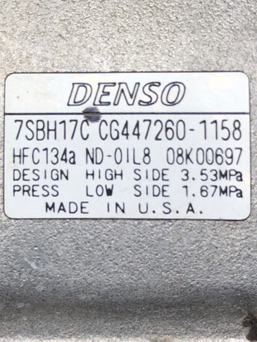 Compresor Toyota Sienna 3.5l 07-10 Cg447260-1158