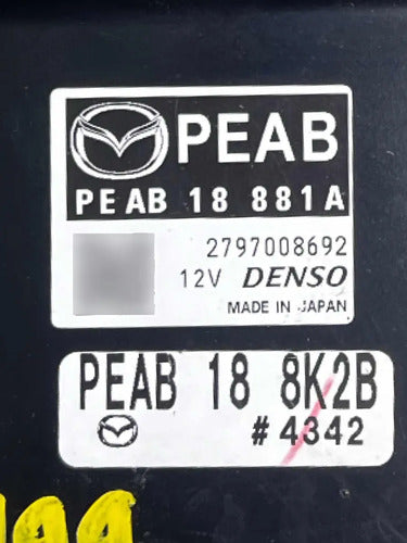 Pcm Computadora Mazda 3 2.0l 2014-2016 Peab 18 881a P2
