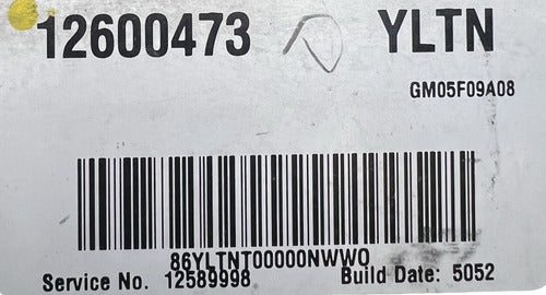 Computadora Chevrolet Cobalt 2.2L 2005-2006 12600473 (YLTN)