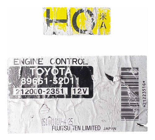 Computadora Toyota Scion Xa 1.5l 2006 89661-52d11