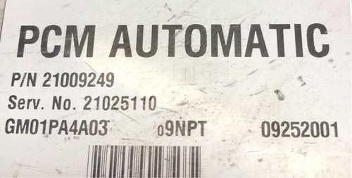 Computadora Saturn S Series 2000-2002 1.9l A/t 21025110