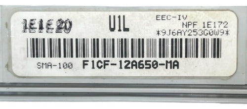 Pcm Computadora Ford Escort 1991 1.9l F1cf-12a650-ma