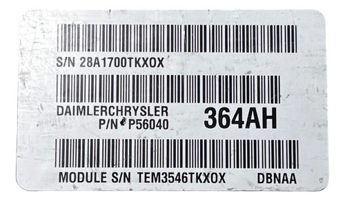 Computadora Dodge Durango 4.7l 2000 P56040364ah
