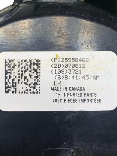 Calavera Lh Chevrolet Silverado 1500 07-09 25958482 Izquierdo/conductor Rojo